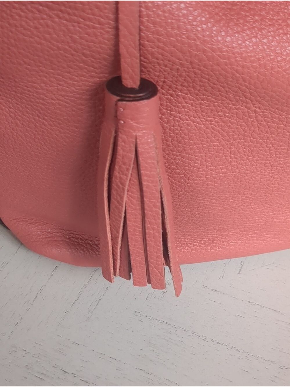 Coach Large coral Avery Leather Hobo Shoulder Bag F23309 Pebbled Leather - Picture 4 of 11
